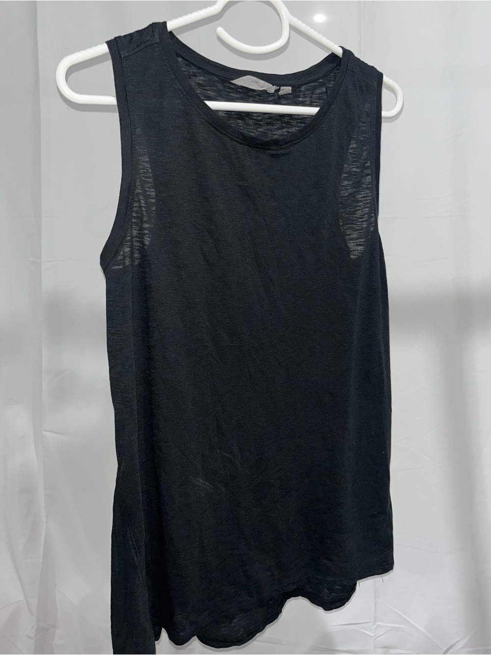 Athleta Womens Black Round Neck Activewear Pullover Tank Top Size Medium